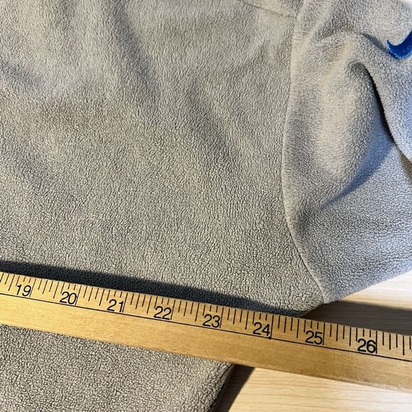 Nike Athletic Gray Dri Fi Crop Sweatshirt Swoosh Womens M Side Zip Thick Band - Picture 12 of 15